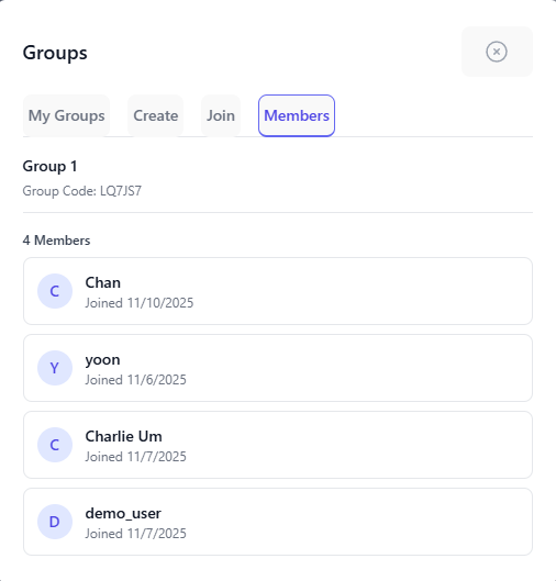 Group membership