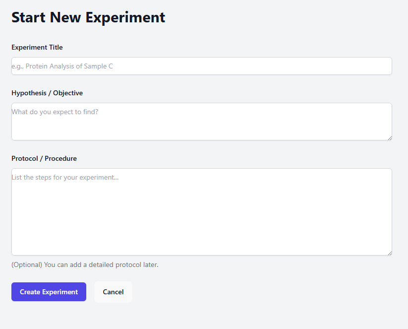 Writing new experiments